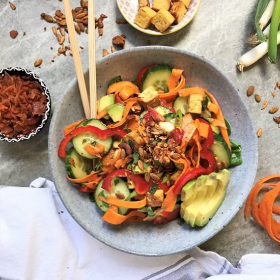 Spicy Ginger Cucumber Salad