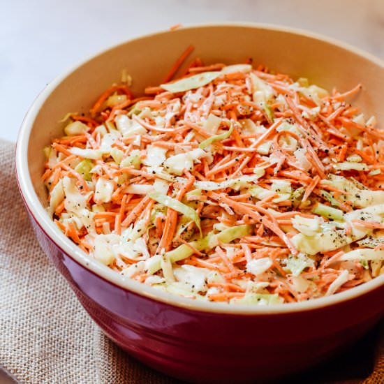 Healthier, Creamy Coleslaw