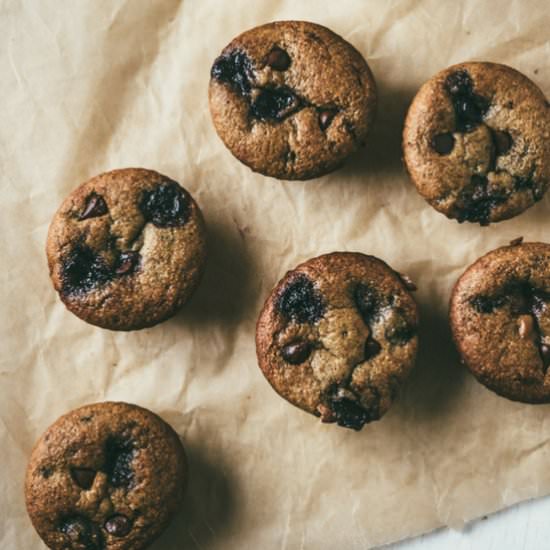 Paleo Cherry Chocolate Chip Muffins