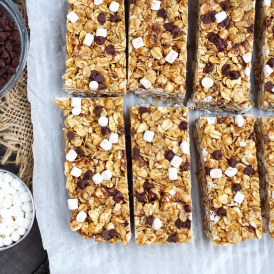 Homemade S’mores Granola Bars