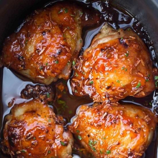 Slow Cooker Apricot Chicken