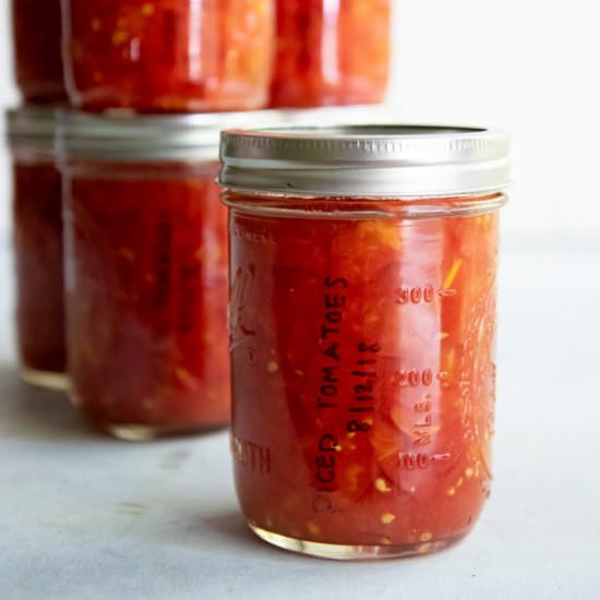 How to Can Diced Tomatoes