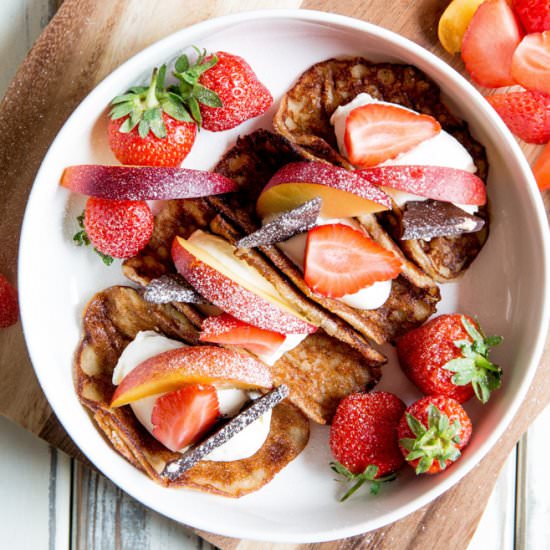 Summer Fruits Pancake Tacos