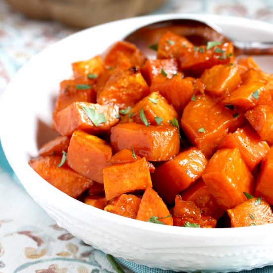 Maple Roasted Sweet Potatoes
