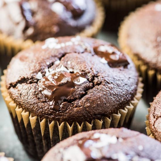 Chocolate Almond Protein Muffins