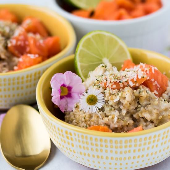 Tropical Instant Pot Steel Cut Oats