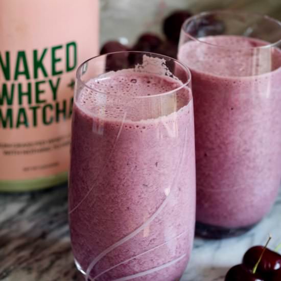 Cherry Matcha Protein Shake