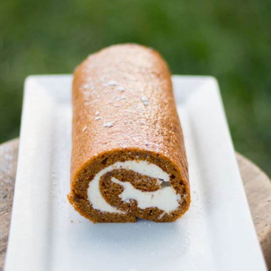 Pumpkin Roll Cake