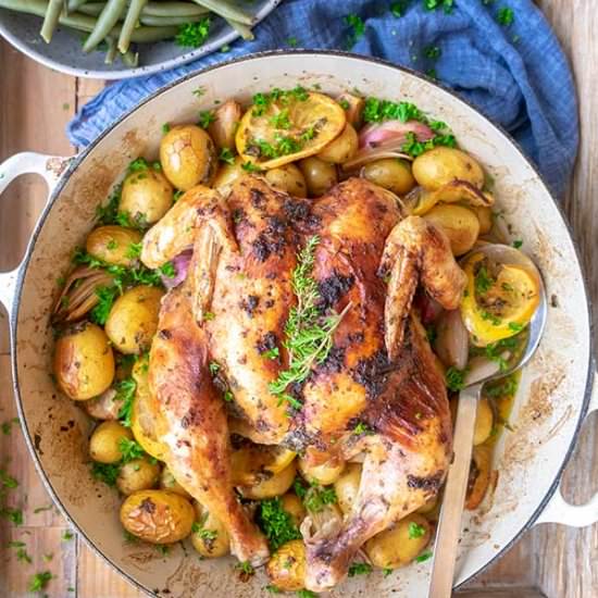 Herb Chicken With Lemon Potatoes