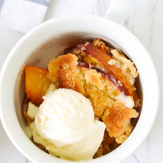 Sugared Peach Cobbler