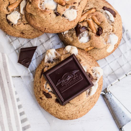 S’more Peanut Butter Cookies