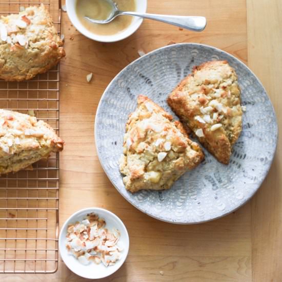 Pineapple Coconut Scones