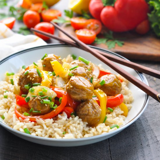 Slow Cooker Chinese Meatballs