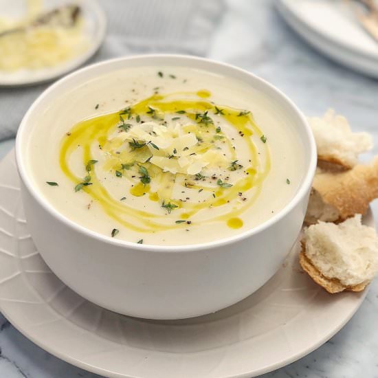Cauliflower Parmesan Soup