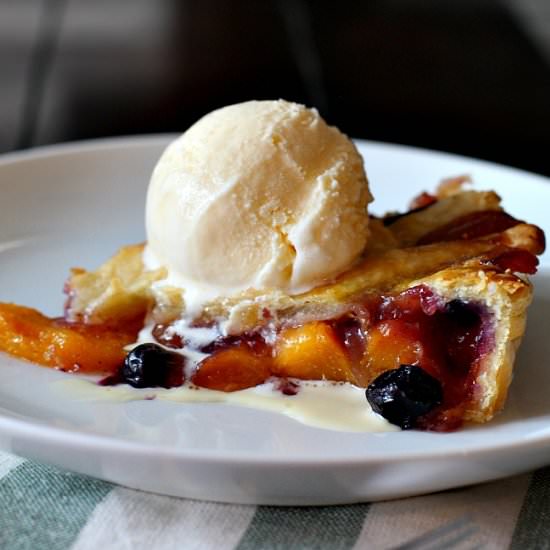 Peach Blueberry Pie