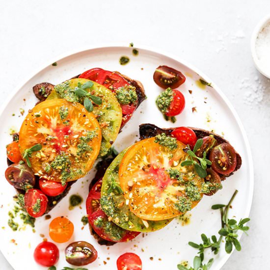 Heirloom Tomato Toast