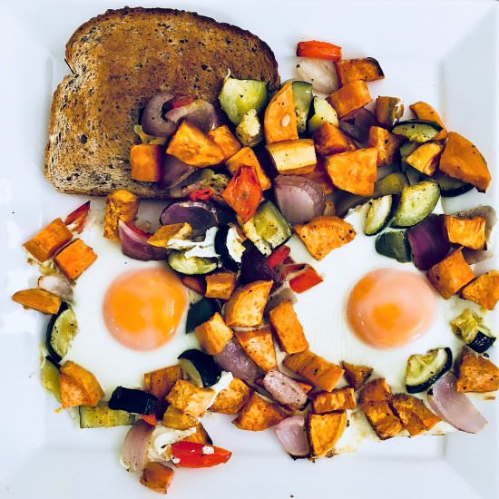 Vegetarian Sweet Potato Hash