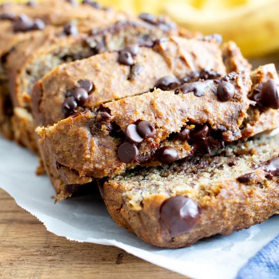 Moist Chocolate Chip Banana Bread