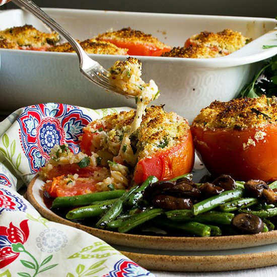 Cheesy Stuffed Tomatoes