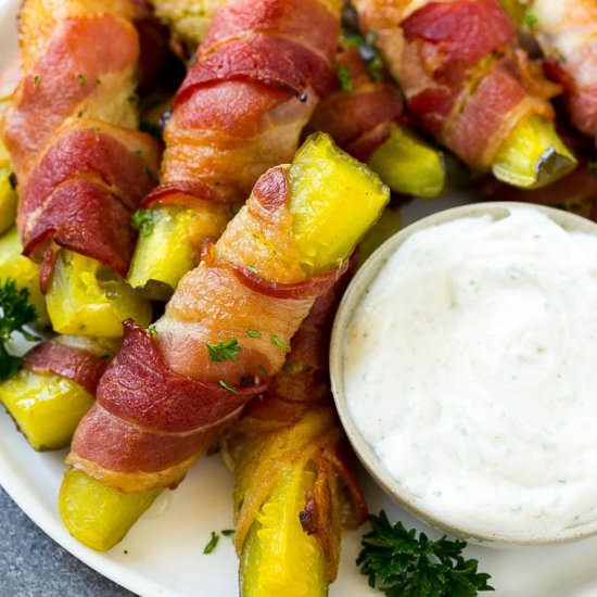 Bacon Wrapped Pickles