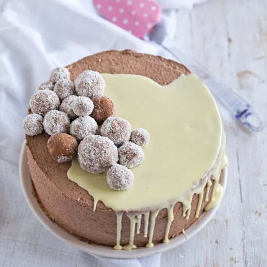 Coconut Chocolate Layer Cake