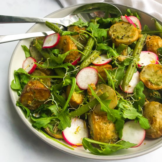 Walnut Pesto Potato Salad