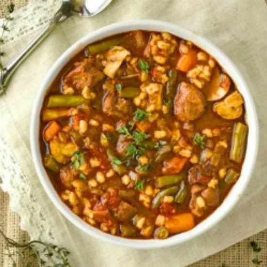 BEEF BARLEY SOUP