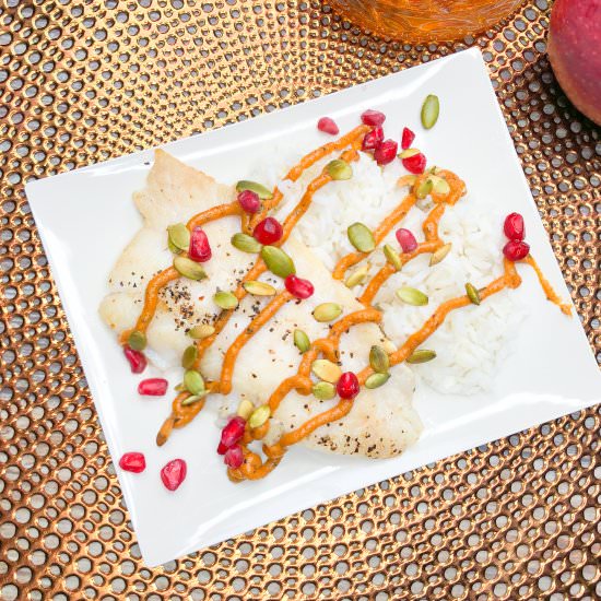 Pan-seared Flounder with Pumpkin