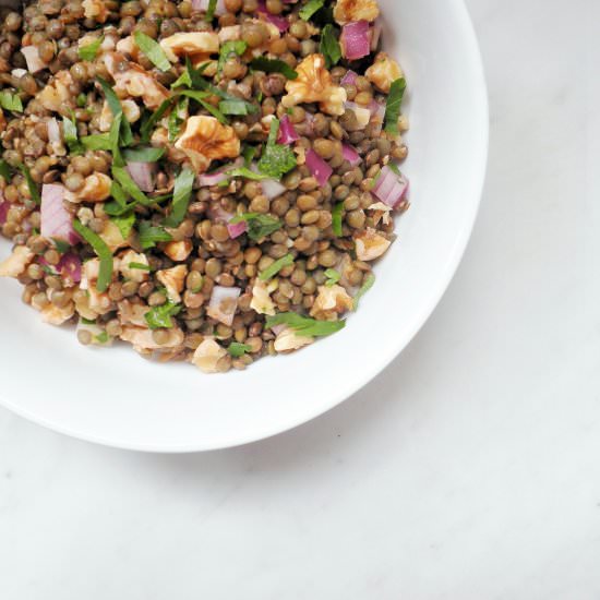 Lentil and Walnut Salad
