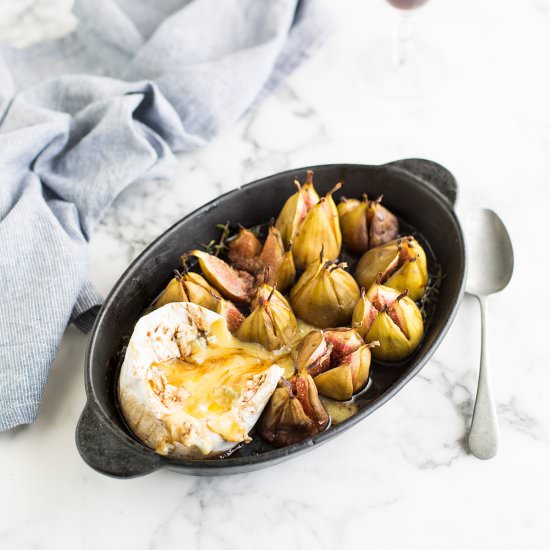 baked camembert & figs