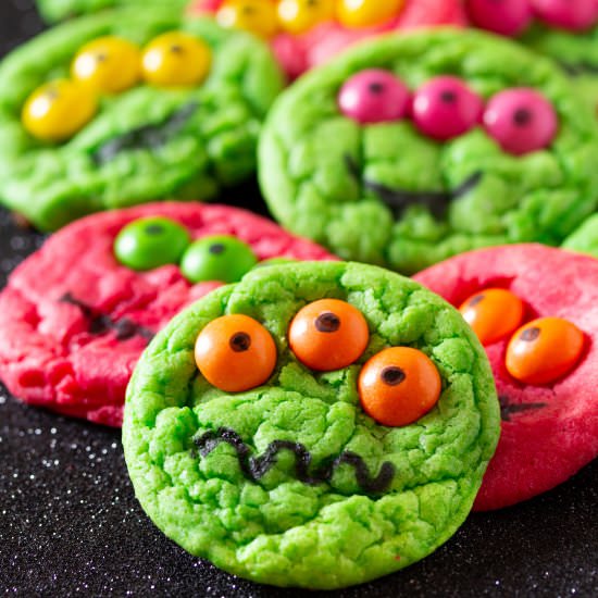Halloween Monster Cookies