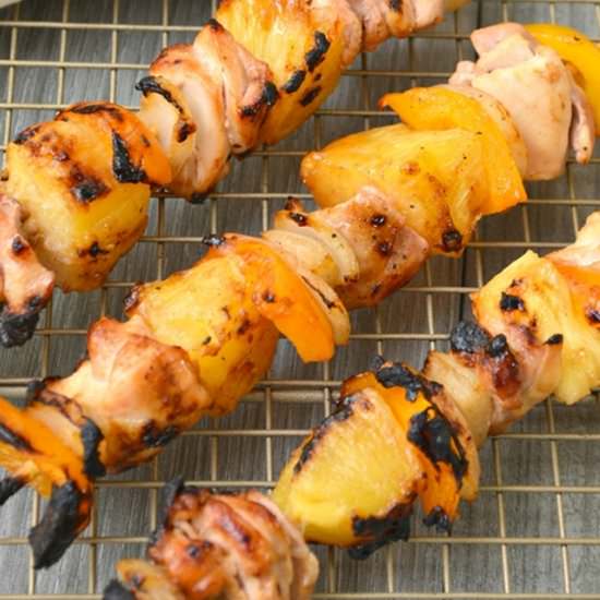 Grilled Pineapple Chicken Skewers