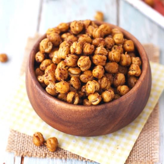 Toaster Oven Roasted Chickpeas