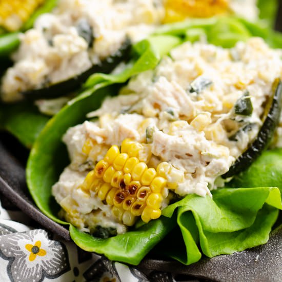 Poblano & Sweet Corn Chicken Salad