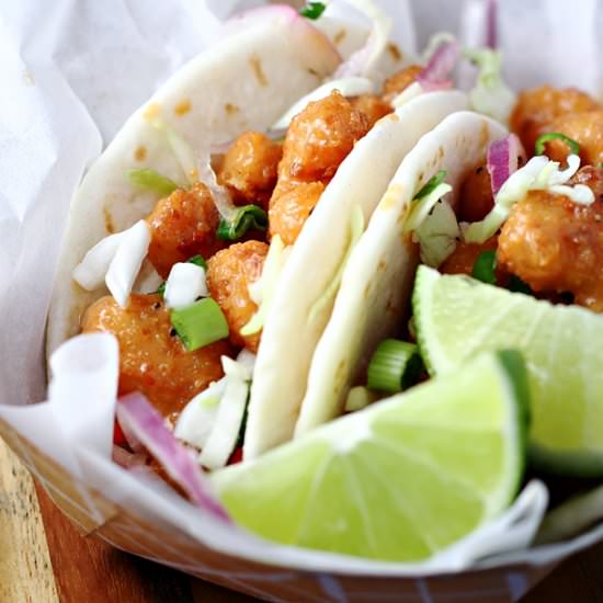 Spicy Baja Shrimp Tacos