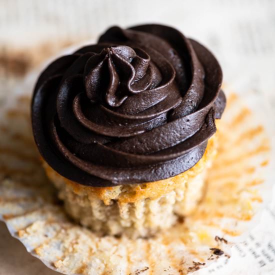 Chocolate Espresso Banana Cupcakes