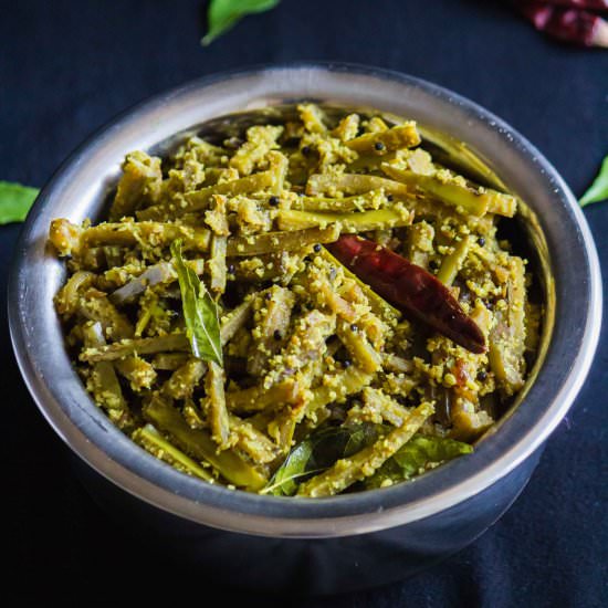 Raw Banana Peel Stir Fry