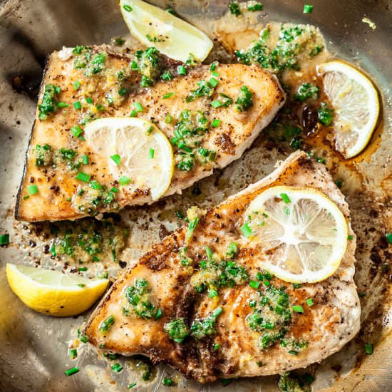 lemon garlic swordfish