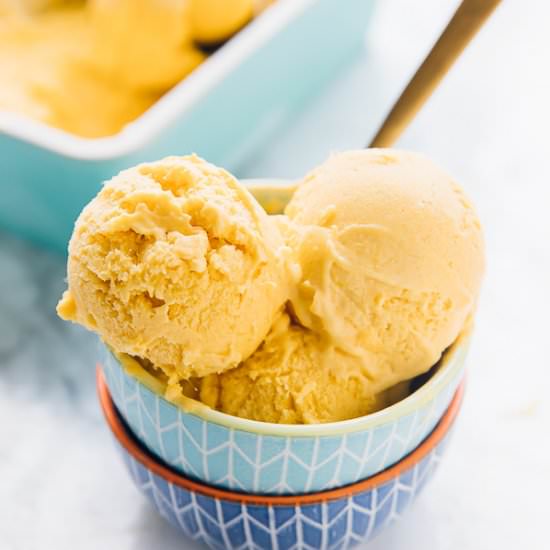 Vegan Mango Ice Cream