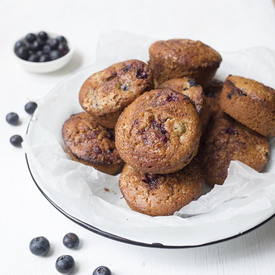Gluten Free Vegan Blueberry Muffins