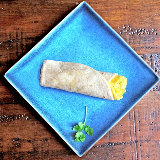 One-Egg Green Chile Frittata Wraps