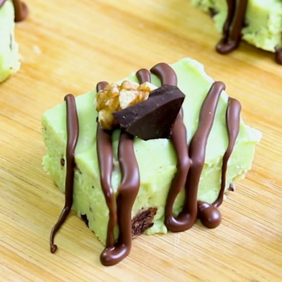 No Bake Avocado Fudge