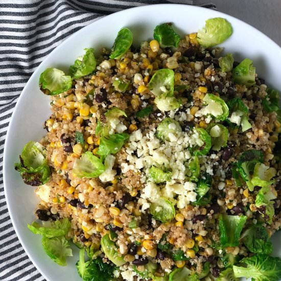 Toasted Corn Quinoa Salad