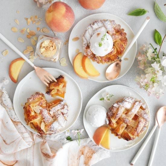 Mini peach pies