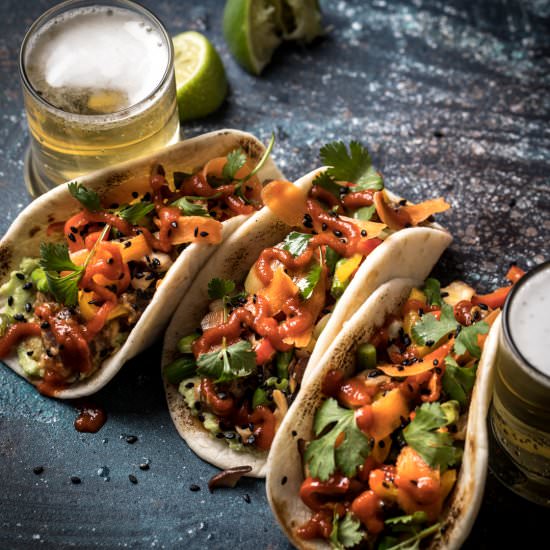 Tuna Poke Tacos