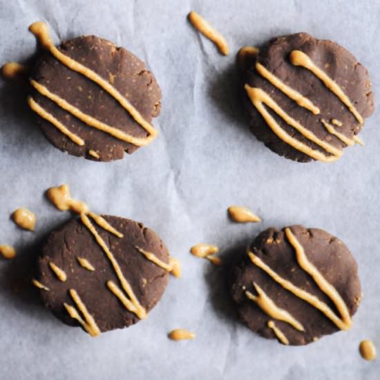 No Bake Chocolate PB Protein Cookie
