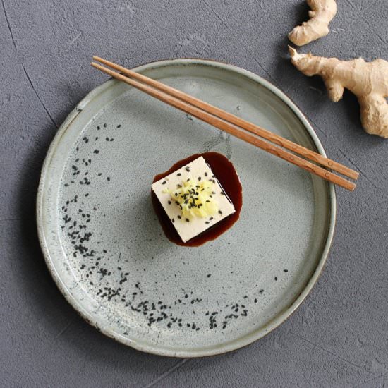 Cold tofu salad (hiyayakko)