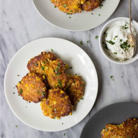 Sweet Corn & Bacon Fritters