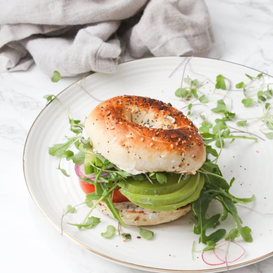 Veggie Everything Bagel Sandwich