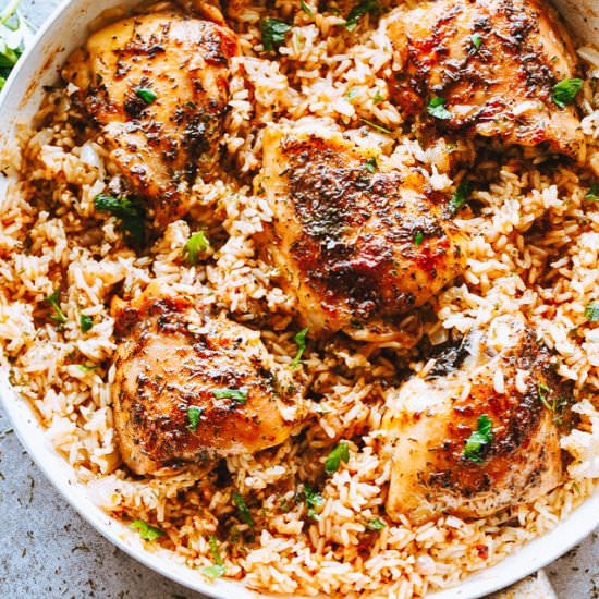 Garlic Butter Chicken and Rice